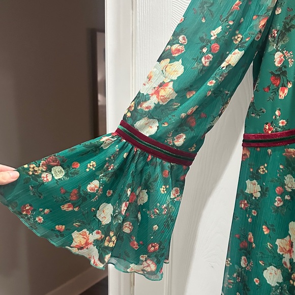 Tadashi Shoji Green Floral Dress - Picture 5 of 7